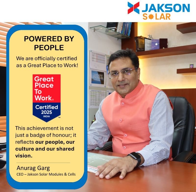 Jakson Solar is Now a Great Place to Work