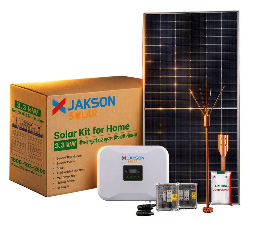 Jakson Solar Kit India | Complete Rooftop Solar System with Installation