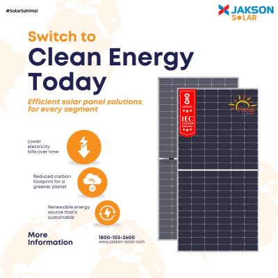 Jakson Solar Advanced Modules Smart Energy Choice
