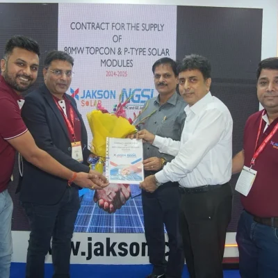Jakson Solar Secures Landmark NTPC GE Contract for N Type Topcon & Mono Facial Modules at REI 2024