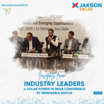 Jakson Solar at India’s Leading Solar Energy Conference 1