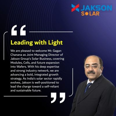 New Leadership to Drive Jakson Solar's Growth